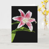 Stargazer Lily Karte (Gelbe Blume)