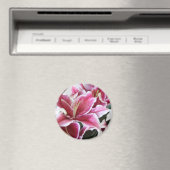 Stargazer Lily Magnet (In Situ (Geschirrspüler))