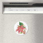 Stargazer Lily Magnet (In Situ (Geschirrspüler))