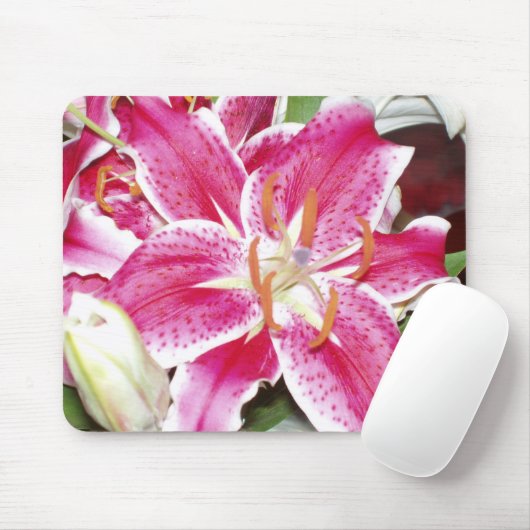 Stargazer Lily Mousepad (Mit Mouse)