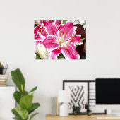 Stargazer Lily Print Poster (Heimbüro)