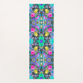 Stargazer Lily, Rose und Rosa Hibiskus Collage Yogamatte (Vorderseite)