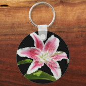 Stargazer Lily Schlüsselanhänger (Vorderseite)