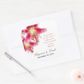 Stargazer Lily Square Sticker (Umschlag)