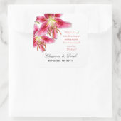 Stargazer Lily Square Sticker (Tasche)