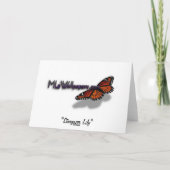 Stargazer Lily Vielen Dank (Blank Inside) Karte (Rückseite)