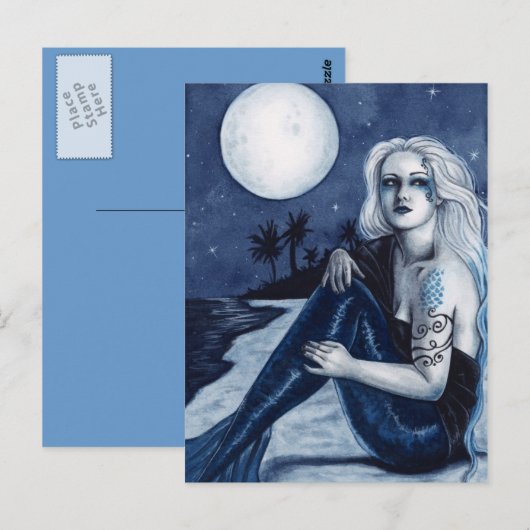 Stargazer Mermaid Postkarte (Vorne/Hinten)
