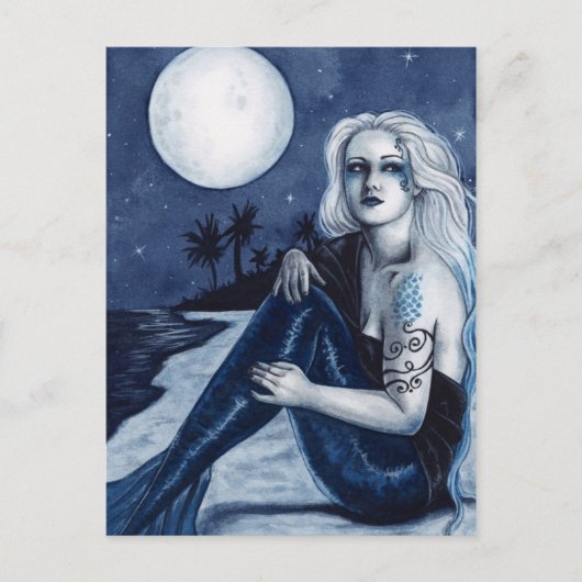 Stargazer Mermaid Postkarte (Vorderseite)
