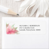 Stargazer Pink & White Floral Rücksendeadresse (Insitu)