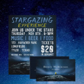 Stargazer Portrait, Planetarium Eventwerbung Flyer