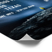 Stargazer Portrait, Planetarium Eventwerbung Poster (Ecke)