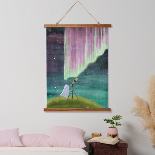 Stargazer Wandteppich Mit Holzrahmen (Schlafzimmer)