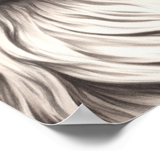 Stargazers Galaxy White Lion Couple Liebe Seeleute Poster (Ecke)