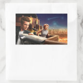 Stargazers Rechteckiger Aufkleber (Tasche)