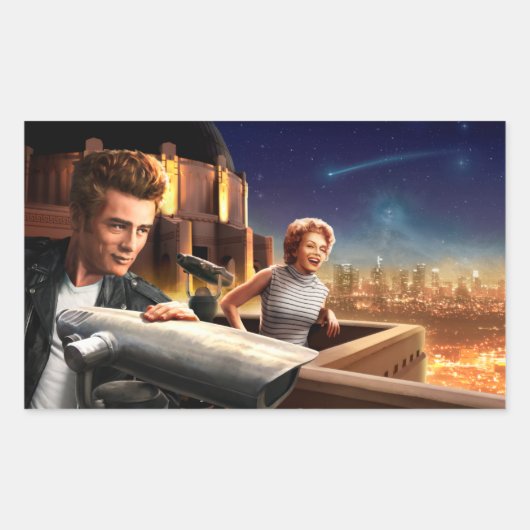 Stargazers Rechteckiger Aufkleber (Vorderseite)