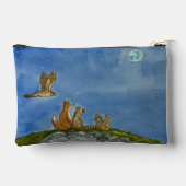 Stargazing Animals Zipper Pouch Zubehörtasche (Rückseite)