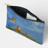Stargazing Animals Zipper Pouch Zubehörtasche (Offen)