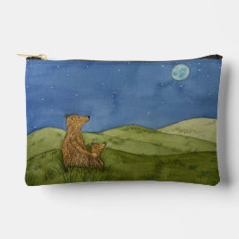 Stargazing Bears Zipper Pouch Zubehörtasche