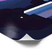 Stargazing Couple Poster (Ecke)