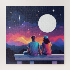Stargazing Couple Puzzle