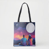 Stargazing Couple Tasche (Vorderseite)