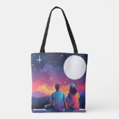Stargazing Couple Tasche (Rückseite)