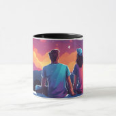 Stargazing Couple Tasse (Zentrum)