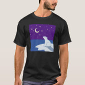 Stargazing Eisbär-CUB-Kunst T-Shirt (Vorderseite)