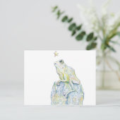 Stargazing Frog Postkarte (Stehend Vorderseite)