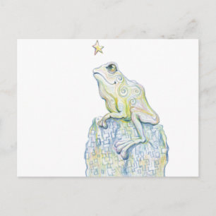 Stargazing Frog Postkarte