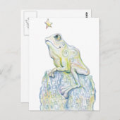 Stargazing Frog Postkarte (Vorne/Hinten)