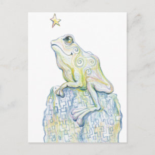 Stargazing Frog Postkarte