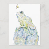 Stargazing Frog Postkarte (Vorderseite)