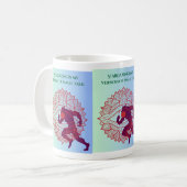 "Stargazing Is My Small Talk" Mandala-Werwolf-Art Kaffeetasse (Vorderseite Links)