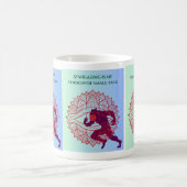 "Stargazing Is My Small Talk" Mandala-Werwolf-Art Kaffeetasse (Mittel)