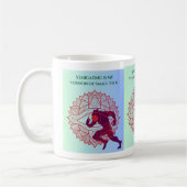 "Stargazing Is My Small Talk" Mandala-Werwolf-Art Kaffeetasse (Links)