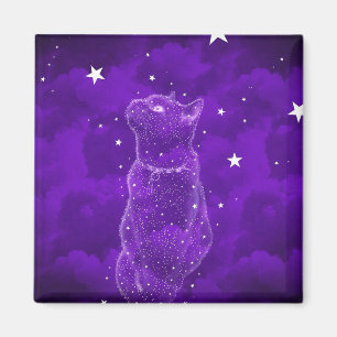 Stargazing Katzen-Magnet Magnet