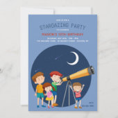 Stargazing Party Einladung (Vorderseite)