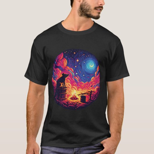 Stargazing Piggy T-Shirt (Vorderseite)