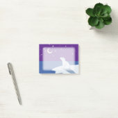 Stargazing Polar Bear Cub Art Post-it Klebezettel (Büro)