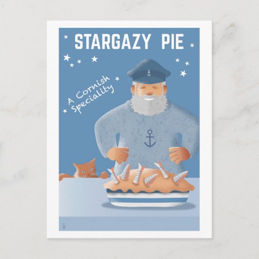 Stargazy Pie Postkarte (Vorderseite)