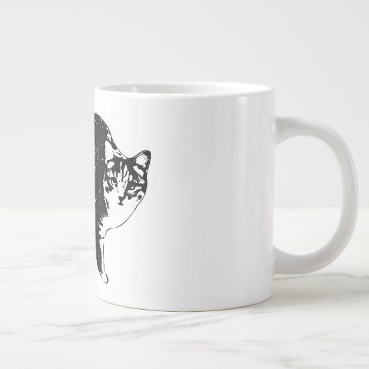 Starglow Tabby Peek Jumbo-Tasse (Rechts)