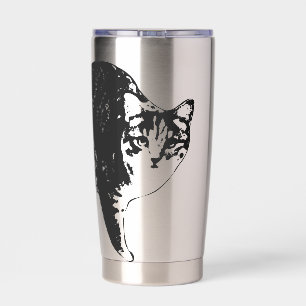 Starglow Tabby Peek Thermobecher