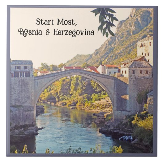 STARI, DIE MEISTEN BRÜCKEN, BOSNIEN UND HERZEGOWIN FLIESE (Vorderseite)