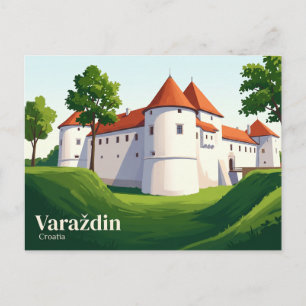 Stari Grad Schloss Kroatien Postkarte