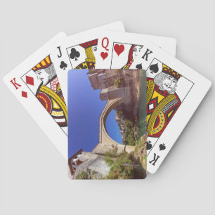 Stari höchst, alte Brücke, Mostar, Bosnien und Spielkarten