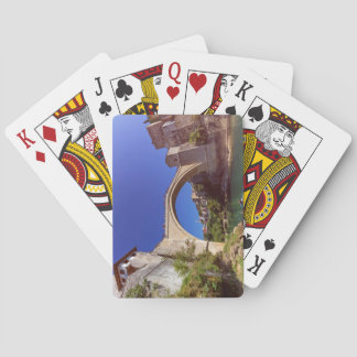 Stari höchst, alte Brücke, Mostar, Bosnien und Spielkarten