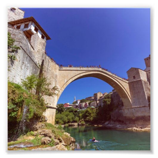 Stari Most, Mostar, Bosnien und Herzegowina Fotodruck (Vorne)