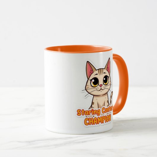 Staring Contest Champion Tasse (VorderseiteRechts)
