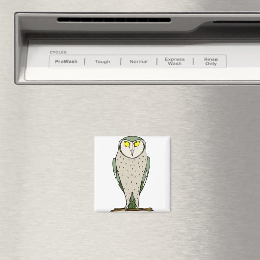 Staring Owl Magnet (In Situ (Geschirrspüler))